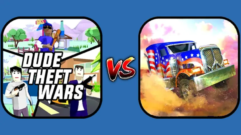 featured image of dude theft wars and offroad car driving game