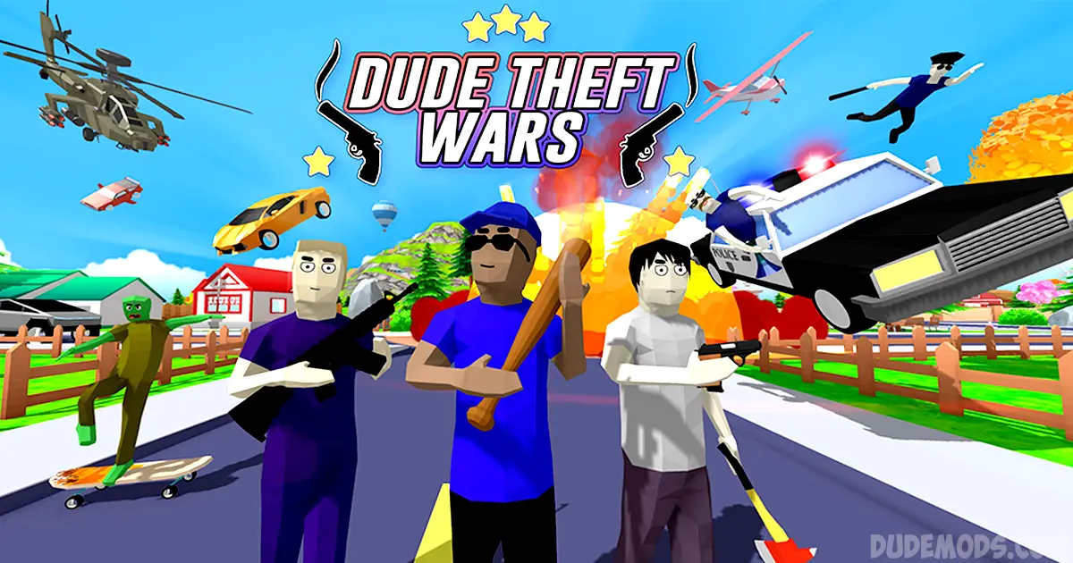 Dude Theft Wars APK For PC Latest Version (0.9.0.9B2) Free Download