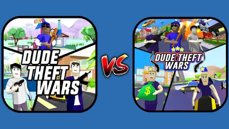 dude theft wars apk vs dude theft wars mod apk featured image